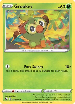 Grookey (11) [Shining Fates] Reverse Holofoil - Deck Out Gaming