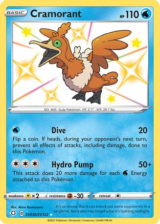 Cramorant (SV030) [Shining Fates: Shiny Vault] Holofoil - Deck Out Gaming
