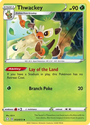 Thwackey (12) [Shining Fates] Reverse Holofoil - Deck Out Gaming