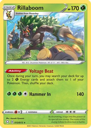 Rillaboom (13) [Shining Fates] Reverse Holofoil - Deck Out Gaming