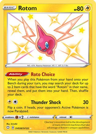 Rotom (SV038) [Shining Fates: Shiny Vault] Holofoil - Deck Out Gaming
