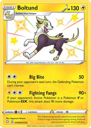Boltund (SV040) [Shining Fates: Shiny Vault] Holofoil - Deck Out Gaming