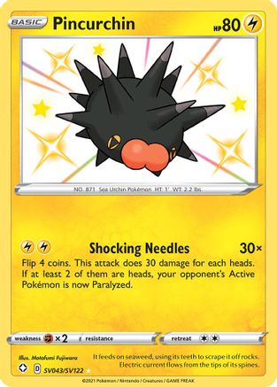Pincurchin (SV043) [Shining Fates: Shiny Vault] Holofoil - Deck Out Gaming