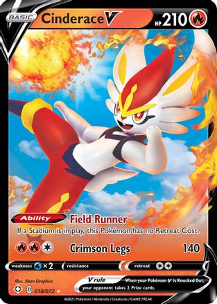 Cinderace V (18) [Shining Fates] Holofoil - Deck Out Gaming