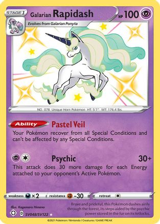Galarian Rapidash (SV048) [Shining Fates: Shiny Vault] Holofoil - Deck Out Gaming