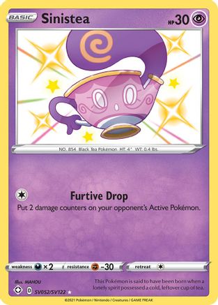 Sinistea (SV052) [Shining Fates: Shiny Vault] Holofoil - Deck Out Gaming