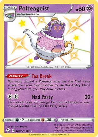 Polteageist (SV053) [Shining Fates: Shiny Vault] Holofoil - Deck Out Gaming