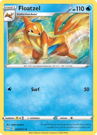 Floatzel (23) [Shining Fates] Reverse Holofoil - Deck Out Gaming