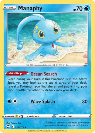 Manaphy (24) [Shining Fates] Reverse Holofoil - Deck Out Gaming
