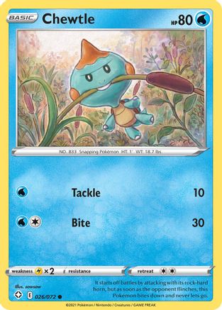 Chewtle (26) [Shining Fates] Reverse Holofoil - Deck Out Gaming