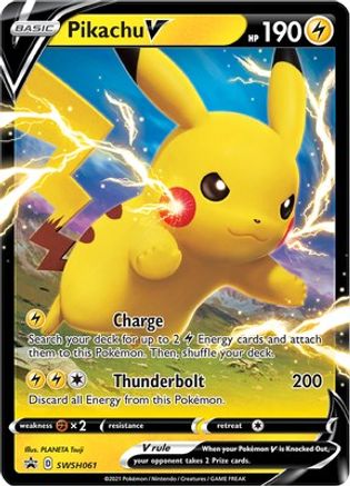 Pikachu V - SWSH061 (SWSH061) [SWSH: Sword & Shield Promo Cards] Holofoil - Deck Out Gaming