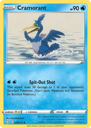 Cramorant (28) [Shining Fates] Reverse Holofoil - Deck Out Gaming