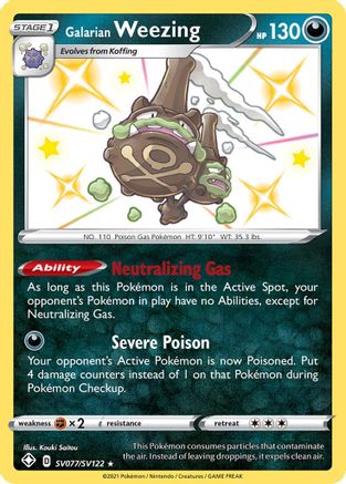 Galarian Weezing (SV077/SV122) [Sword & Shield: Shining Fates] - Deck Out Gaming