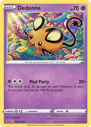 Dedenne - SWSH080 (SWSH080) [SWSH: Sword & Shield Promo Cards] Holofoil - Deck Out Gaming