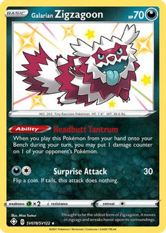 Galarian Zigzagoon (SV078) [Shining Fates: Shiny Vault] Holofoil - Deck Out Gaming
