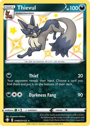 Thievul (SV082) [Shining Fates: Shiny Vault] Holofoil - Deck Out Gaming