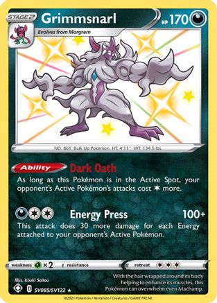 Grimmsnarl (SV085) [Shining Fates: Shiny Vault] Holofoil - Deck Out Gaming