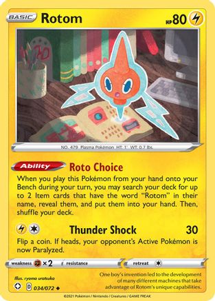 Rotom (34) [Shining Fates] Reverse Holofoil - Deck Out Gaming