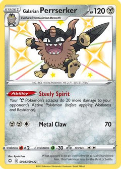 Galarian Perrserker (SV087) [Shining Fates: Shiny Vault] Holofoil - Deck Out Gaming