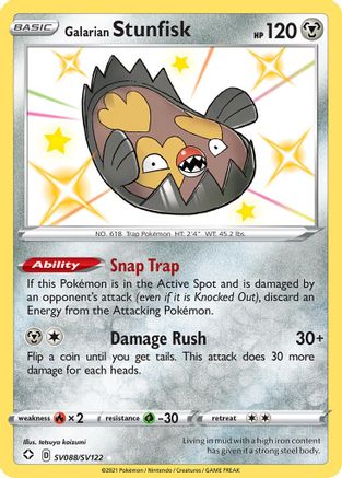 Galarian Stunfisk (SV088) [Shining Fates: Shiny Vault] Holofoil - Deck Out Gaming