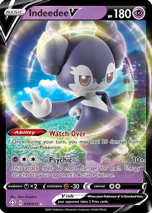 Indeedee V (39) [Shining Fates] Holofoil - Deck Out Gaming