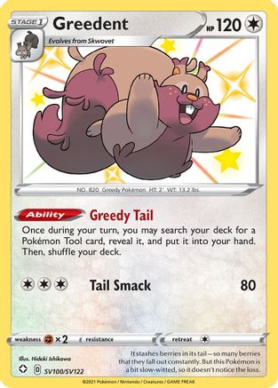 Greedent (SV100) [Shining Fates: Shiny Vault] Holofoil - Deck Out Gaming