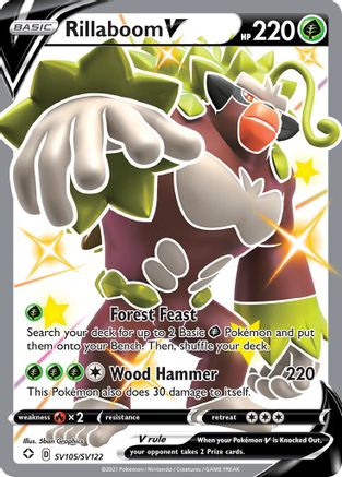 Rillaboom V (SV105) [Shining Fates: Shiny Vault] Holofoil - Deck Out Gaming