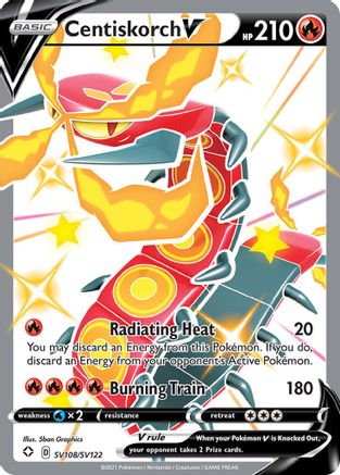 Centiskorch V (SV108) [Shining Fates: Shiny Vault] Holofoil - Deck Out Gaming
