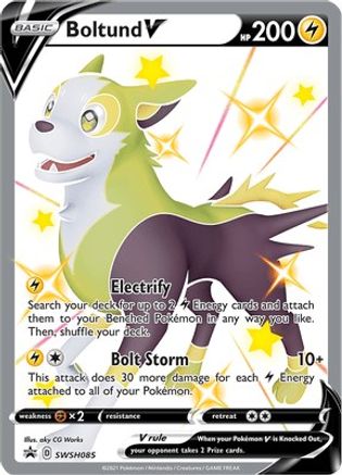 Boltund V - SWSH085 (SWSH085) [SWSH: Sword & Shield Promo Cards] Holofoil - Deck Out Gaming