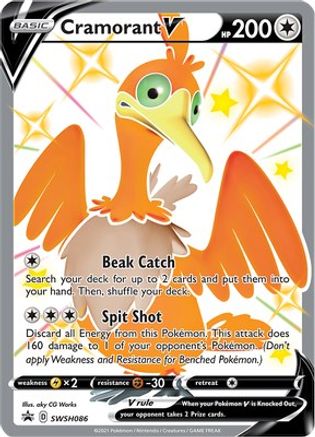 Cramorant V - SWSH086 (SWSH086) [SWSH: Sword & Shield Promo Cards] Holofoil - Deck Out Gaming