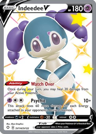Indeedee V (SV114) [Shining Fates: Shiny Vault] Holofoil - Deck Out Gaming