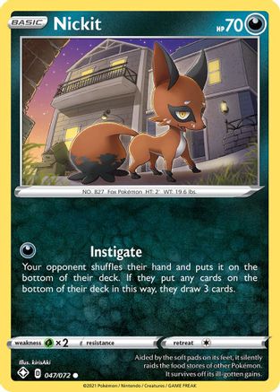 Nickit (47) [Shining Fates] Reverse Holofoil - Deck Out Gaming
