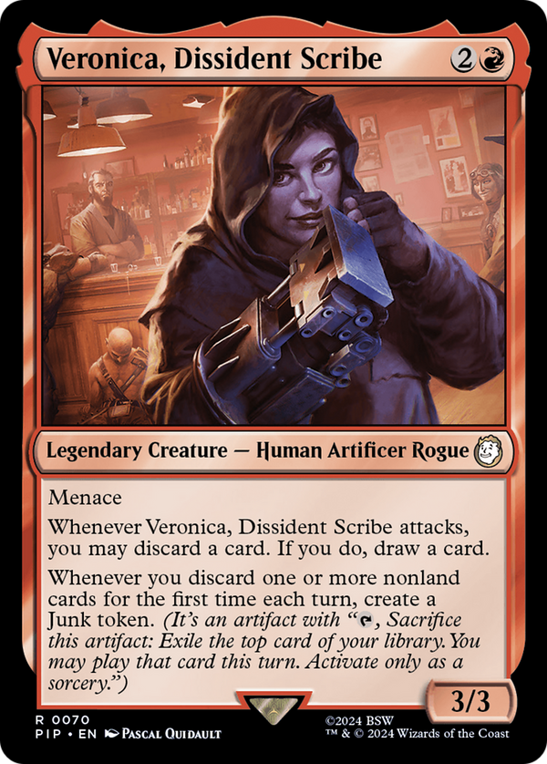 Veronica, Dissident Scribe (70) [Fallout] - Deck Out Gaming