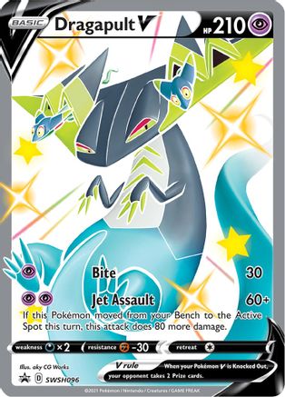 Dragapult V - SWSH096 (SWSH096) [SWSH: Sword & Shield Promo Cards] Holofoil - Deck Out Gaming