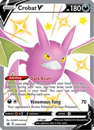 Crobat V - SWSH098 (SWSH098) [SWSH: Sword & Shield Promo Cards] Holofoil - Deck Out Gaming