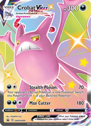 Crobat VMAX - SWSH099 (SWSH099) [SWSH: Sword & Shield Promo Cards] Holofoil - Deck Out Gaming