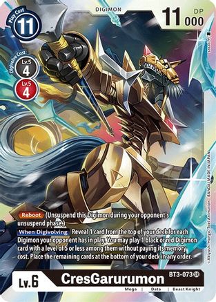 CresGarurumon (BT3-073) [Release Special Booster] Foil - Deck Out Gaming