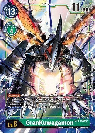 GranKuwagamon - BT1-083 (Dash Pack Ver. 1.5) (BT1-083) [Release Special Booster] Foil - Deck Out Gaming