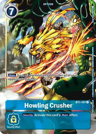 Howling Crusher - BT1-101 (Dash Pack Ver. 1.5) (BT1-101) [Release Special Booster] Foil - Deck Out Gaming