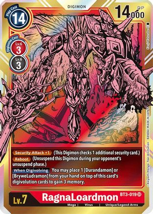 RagnaLoardmon (Alternate Art) (BT3-019) [Release Special Booster] Foil - Deck Out Gaming