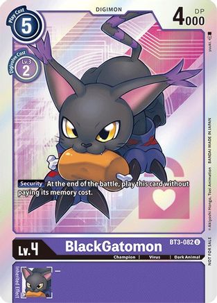 BlackGatomon (Box Topper) (BT3-082) [Release Special Booster] Foil - Deck Out Gaming