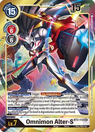 Omnimon Alter-S (Secret Rare) (Alternate Art) (BT3-112) [Release Special Booster] Foil - Deck Out Gaming