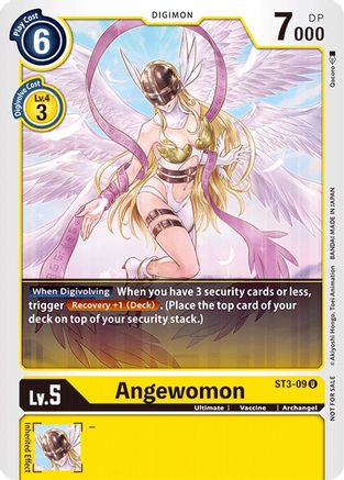 Angewomon - ST3-09 (Tamer Battle Pack 1) (ST3-09) [Starter Deck 03: Heaven's Yellow] - Deck Out Gaming