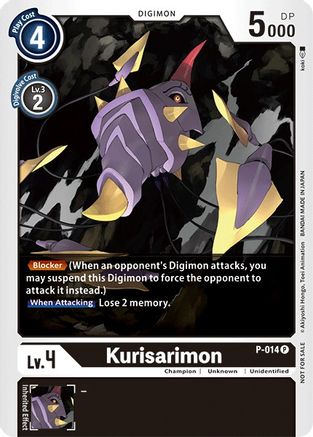 Kurisarimon - P-014 (P-014) [Digimon Promotion Cards] - Deck Out Gaming