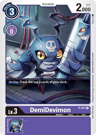 DemiDevimon - P-017 (P-017) [Digimon Promotion Cards] - Deck Out Gaming