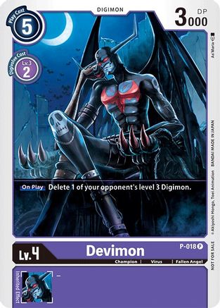 Devimon - P-018 (P-018) [Digimon Promotion Cards] - Deck Out Gaming