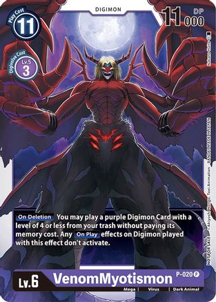 VenomMyotismon - P-020 (P-020) [Digimon Promotion Cards] - Deck Out Gaming