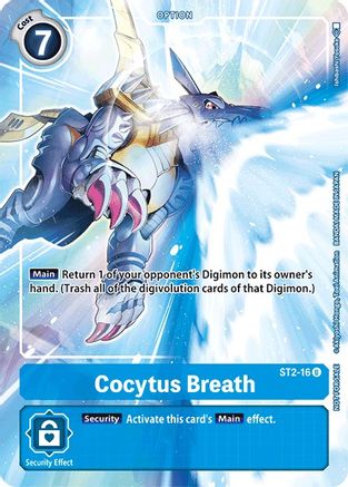 Cocytus Breath - ST2-16 (Tamer's Evolution Box) (ST2-16) [Starter Deck 02: Cocytus Blue] Foil - Deck Out Gaming