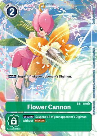 Flower Cannon - BT1-110 (Tamer's Evolution Box) (BT1-110) [Release Special Booster] Foil - Deck Out Gaming