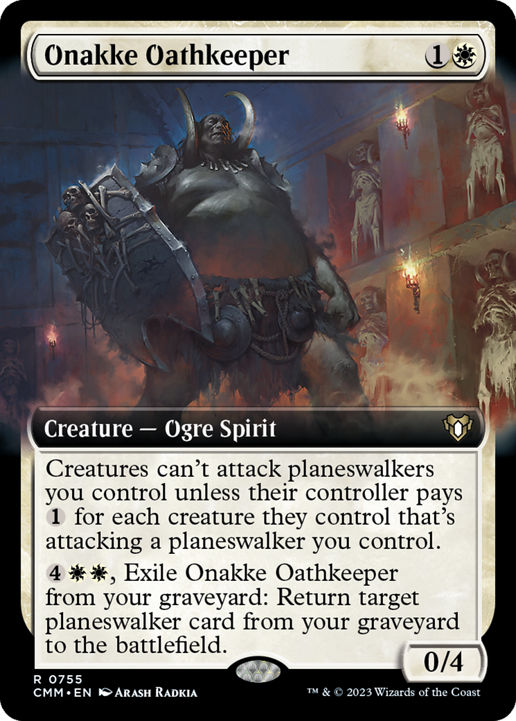 Onakke Oathkeeper (Extended Art) (755) [Commander Masters] - Deck Out Gaming